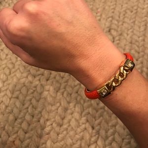LAST PRICE DROP. Gold and Orange Henri Bendel bracelet!